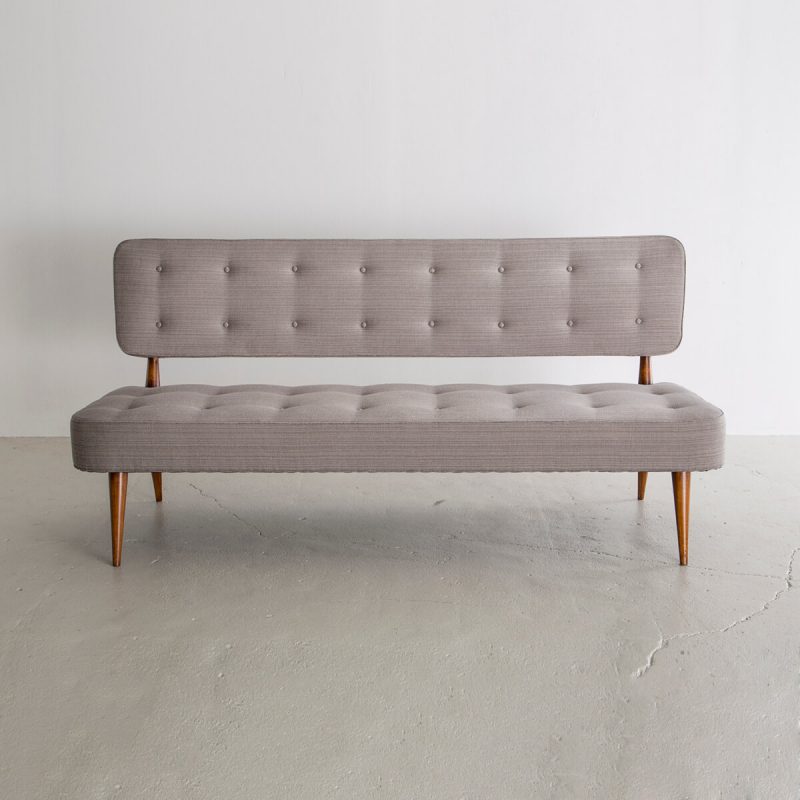 Sofa with jacaranda frame and upholstered seat
